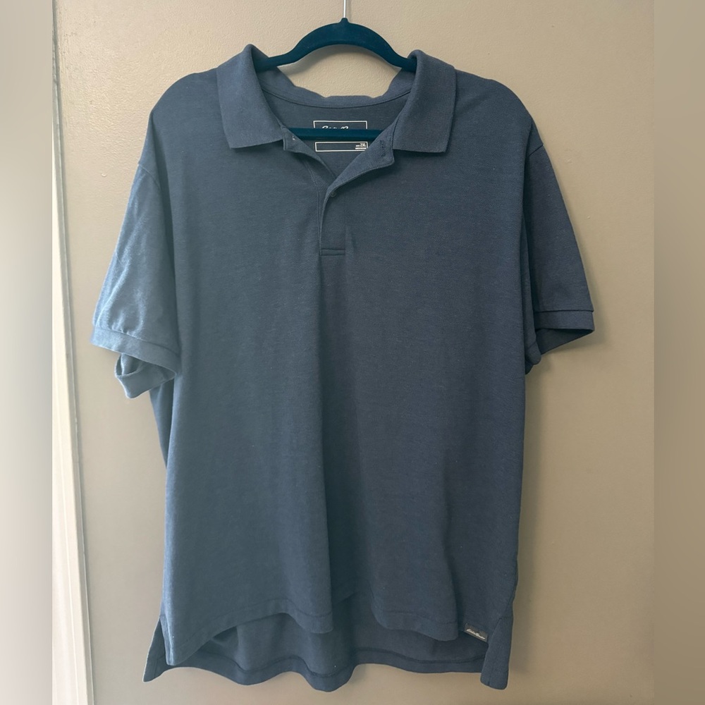 Eddie Bauer Men’s Blue Polo Tee-Shirt